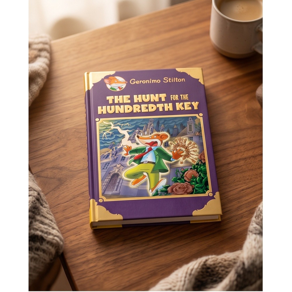 Geronimo Stilton The Hunt for the Hundredth Key Hardcover Book Mystery Adventure